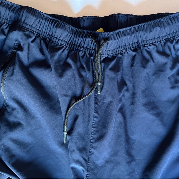 Men's Navy Blue breathable sweat resistant workout Pants - Picture 4 of 10